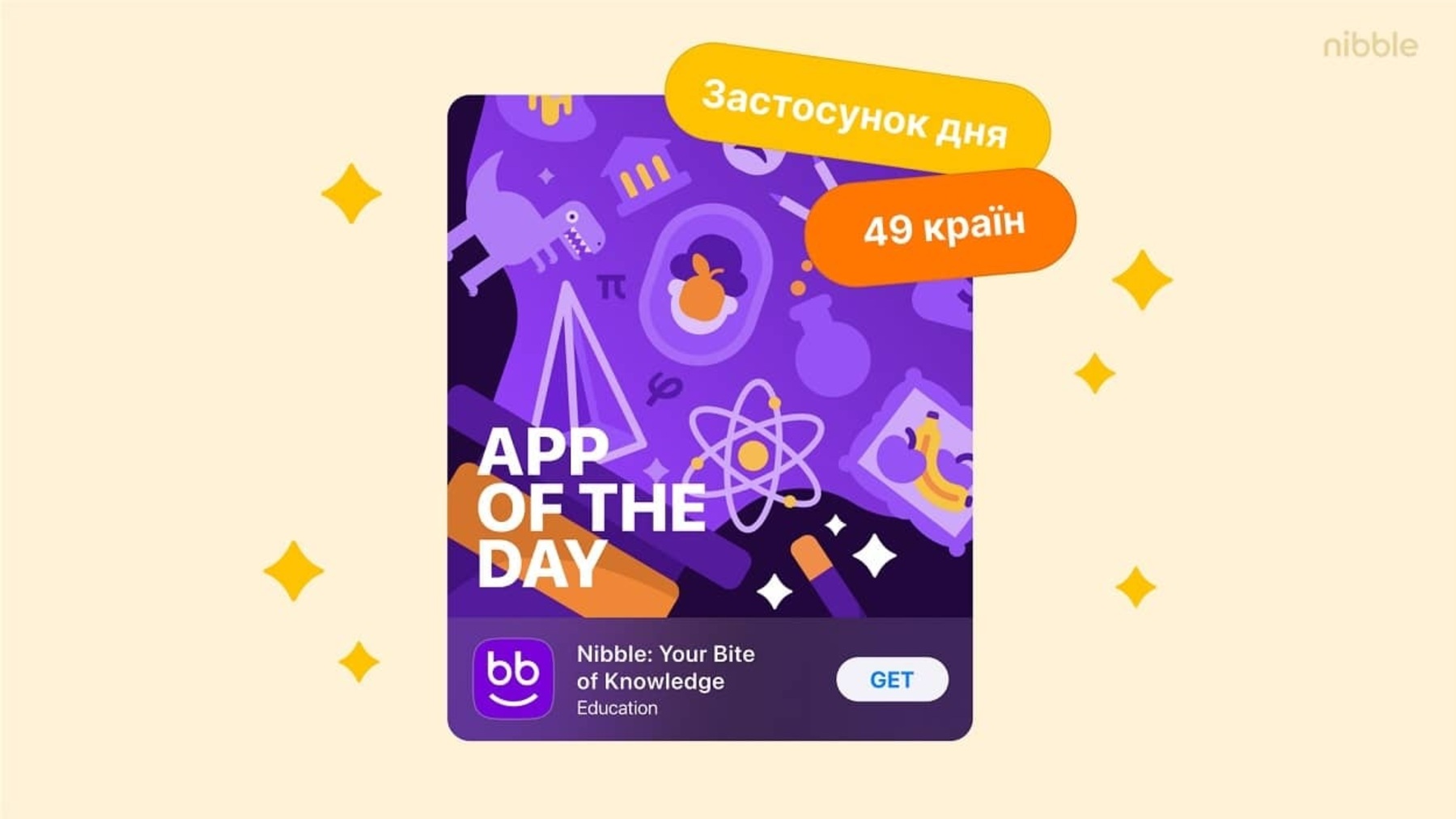 Український освітній додаток Nibble підкорив 49 країн світу своєю популярністю