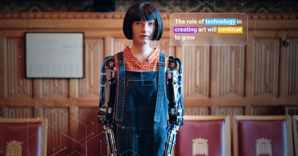 Портрет Алана Тюрінга, створений роботом-художником Ai-Da, вперше став витвором мистецтва від гуманоїдного робота.