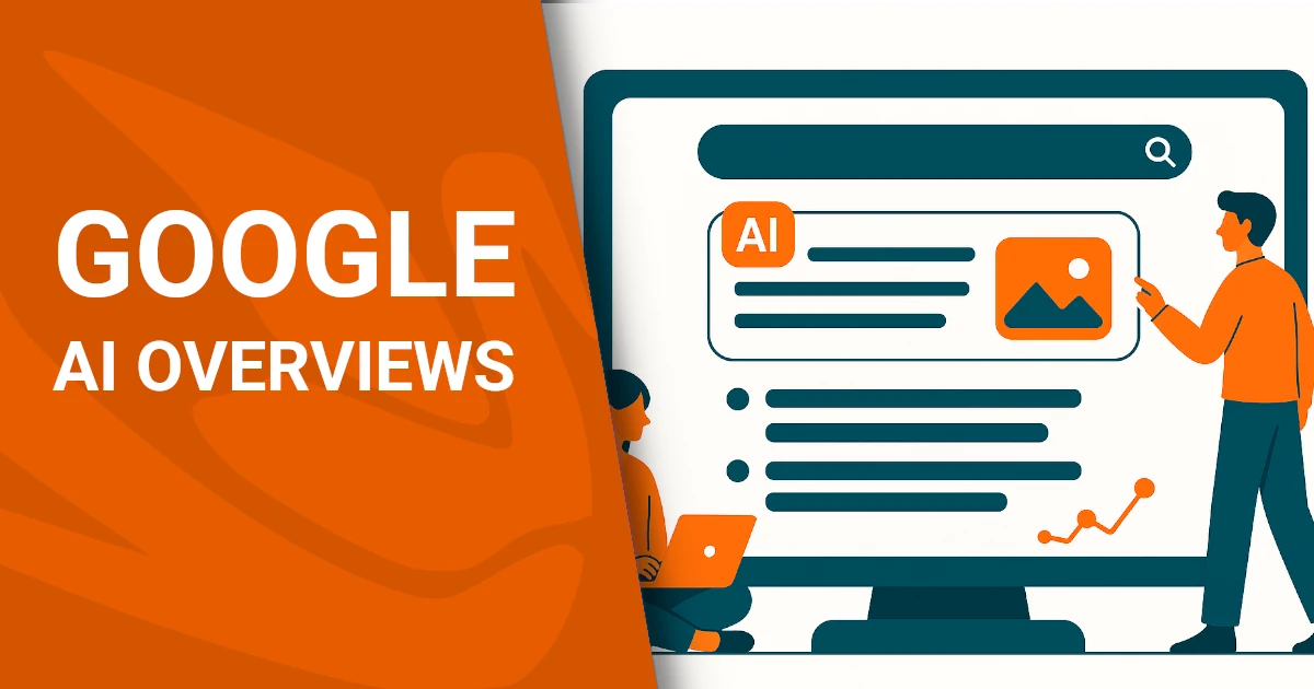 На моніторі зображено пошук в Google з ШІ - AI Overviews