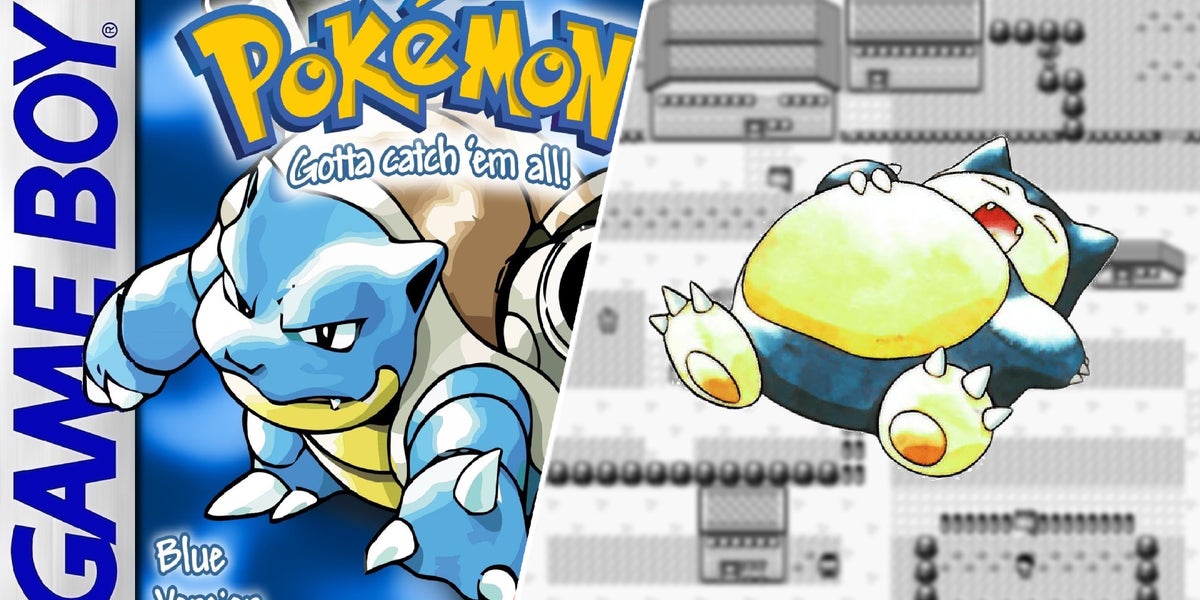 Культова гра Pokémon Blue Version і головний герой Snorlax