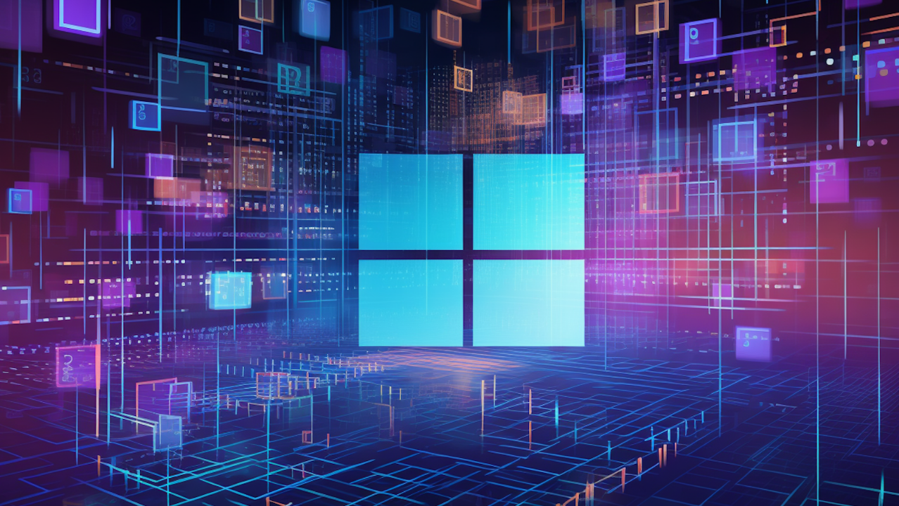 Логотип компанії Microsoft та їхнього продукту для ПК Windows