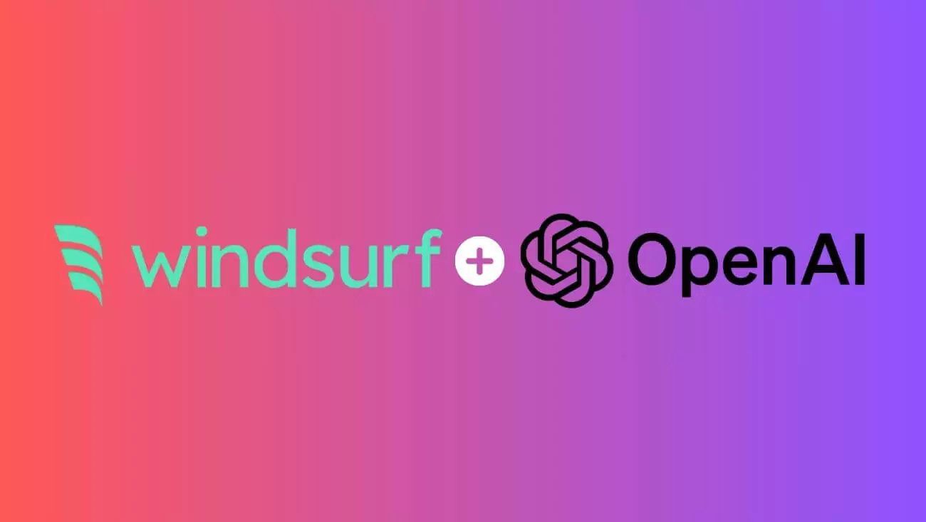 Логотип платформи кодування ШІ Windsurf, та компанії OpenAI