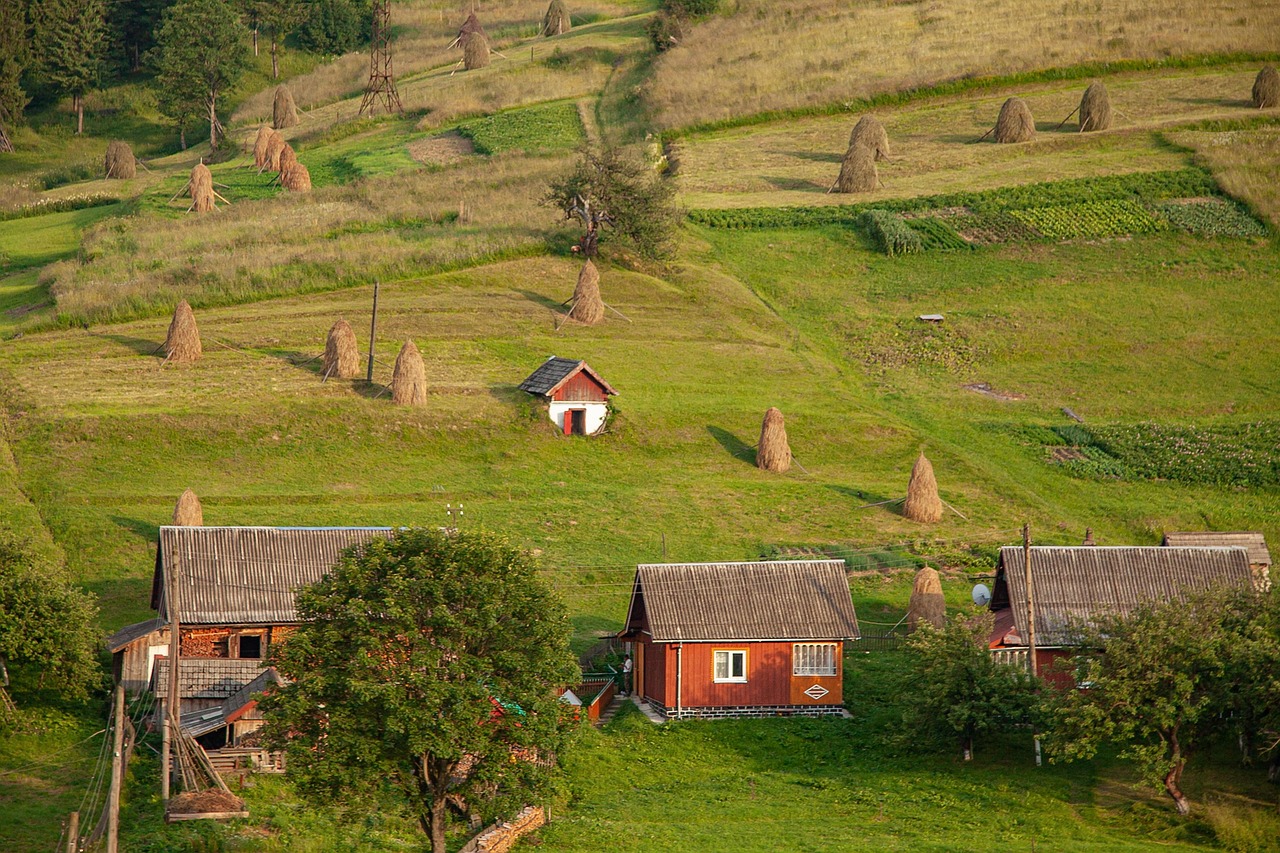 Українське село на схилах Карпат