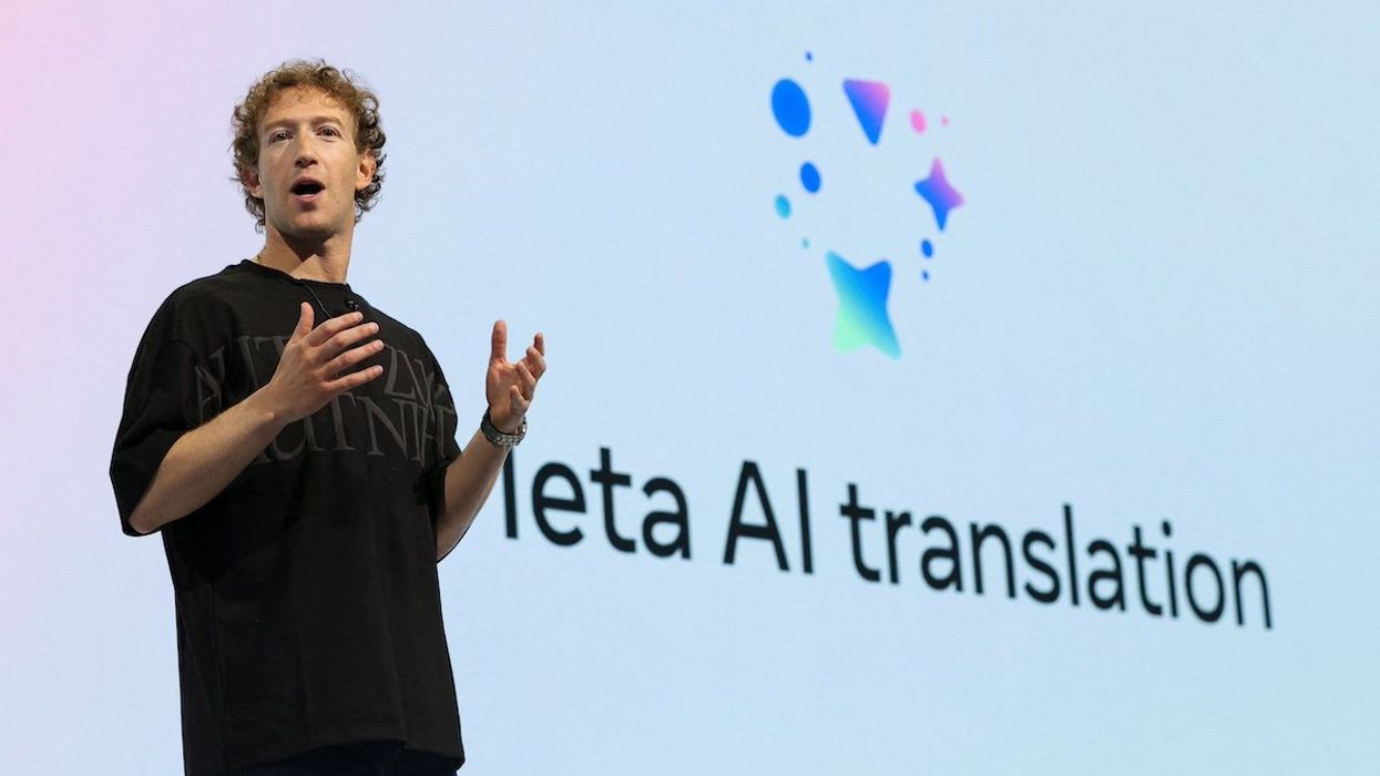 Марк Цукерберг на презентації додатків Meta AI